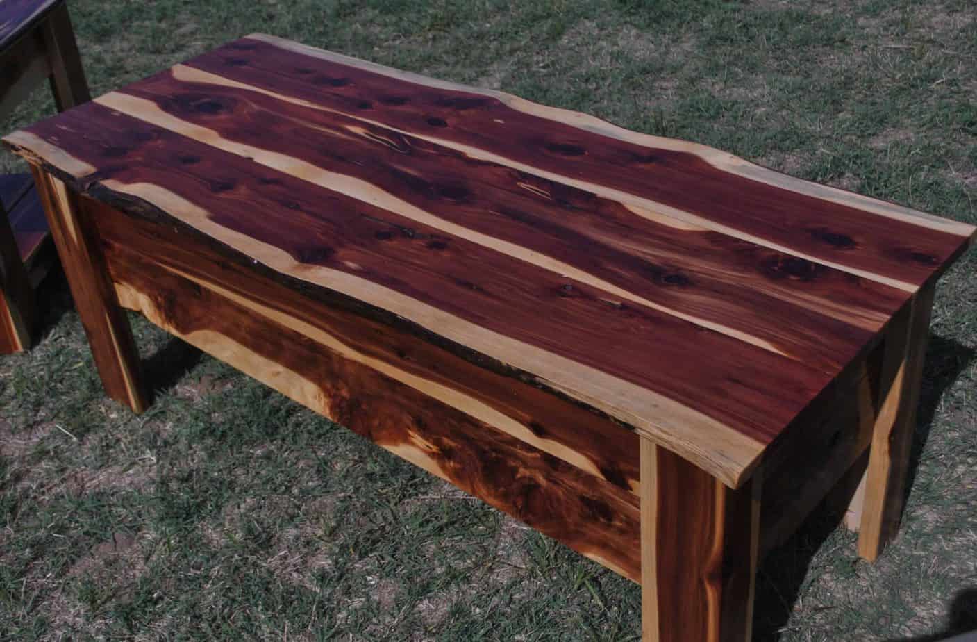 Red cedar deals coffee table